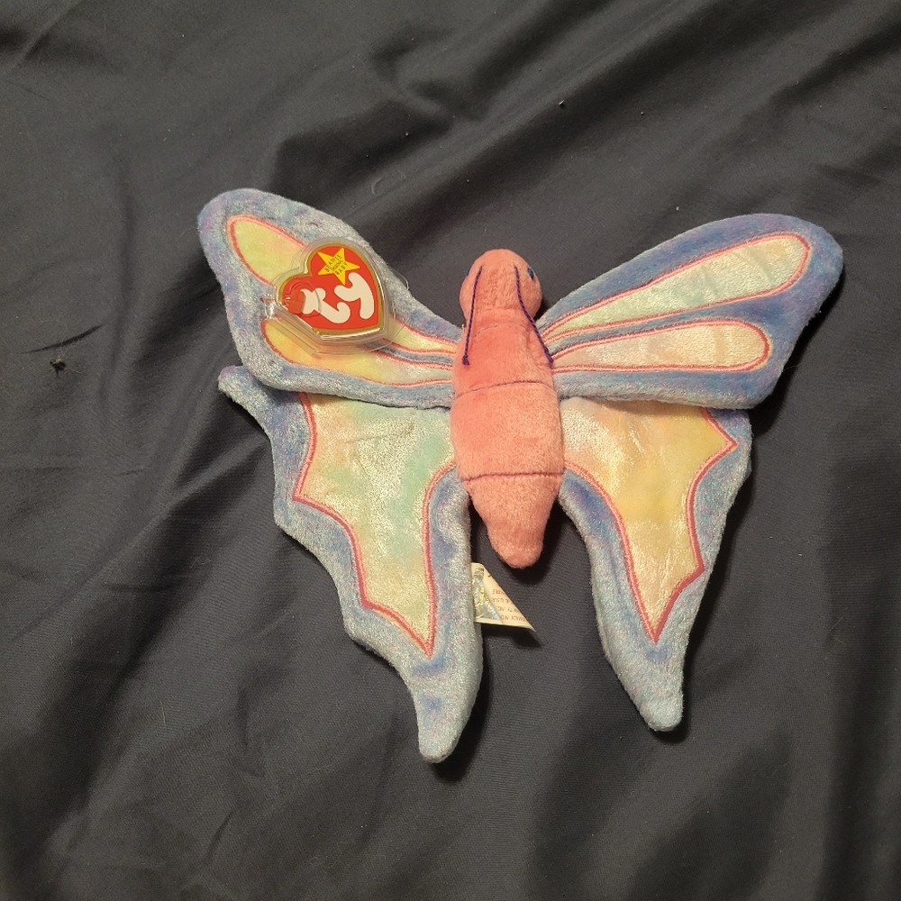 TY RARE AND RETIRED BEANIE BABIES COLORFUL FLITTER